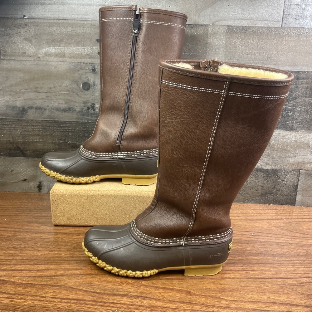 Vintage L.L Bean Sherpa Lined Tall Boot Womens 7